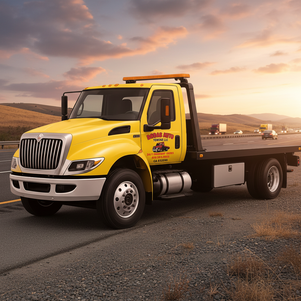 Rodas Auto Towing flatbed truck